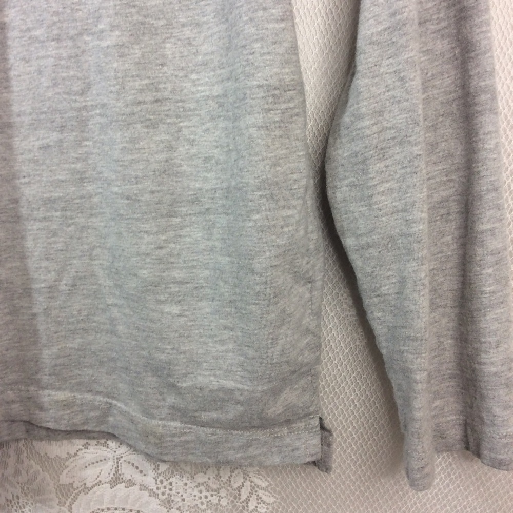 H&M Grey Long Sleeve LA Coordinates Tee Shirt M - Picture 4 of 7